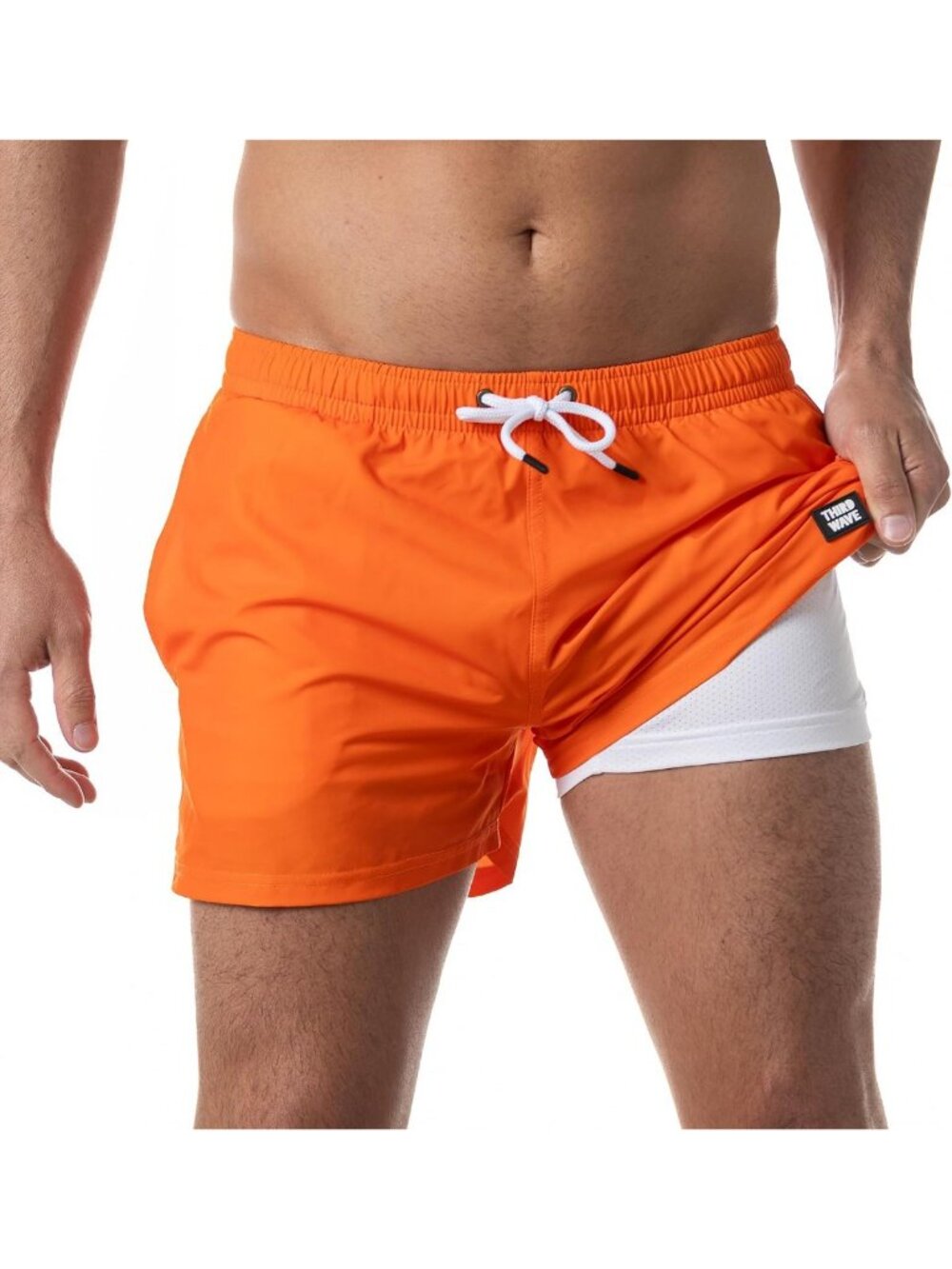 Men's Swim Trunks with Compression Liner, 3-Inch Inseam, Premium Bathing Suit